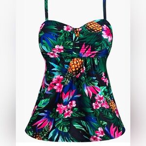 Gabrielle-Aug Tropical Tankini Top